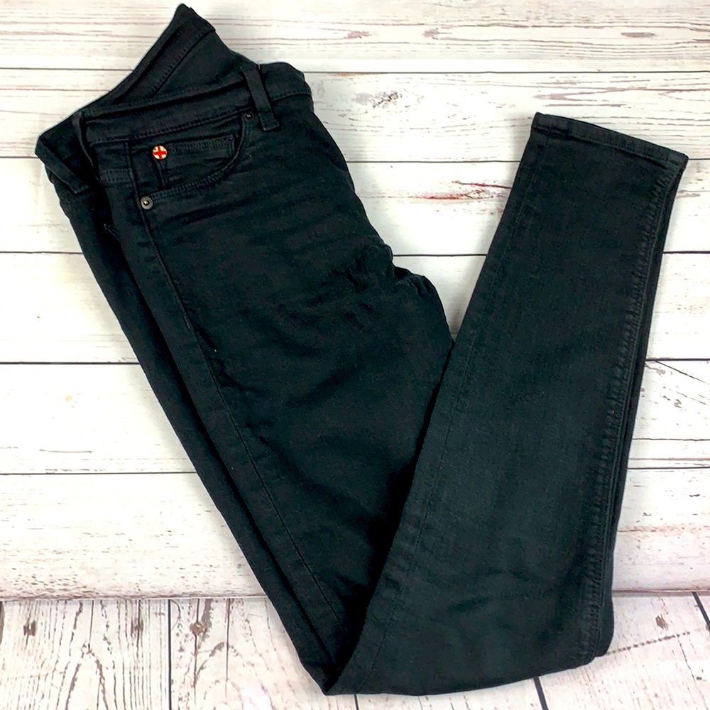Hudson “NICO” midrise super skinny black jeans 28 - Picture 12 of 12